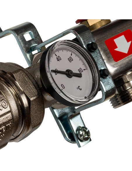 Коллектор STOUT из нержавеющей стали в сборе без расходомеров 6 вых.