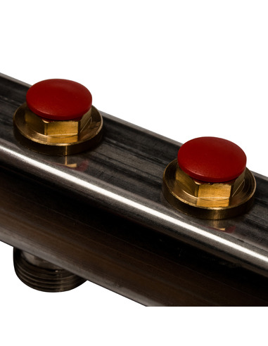 Коллектор STOUT из нержавеющей стали в сборе без расходомеров 6 вых.