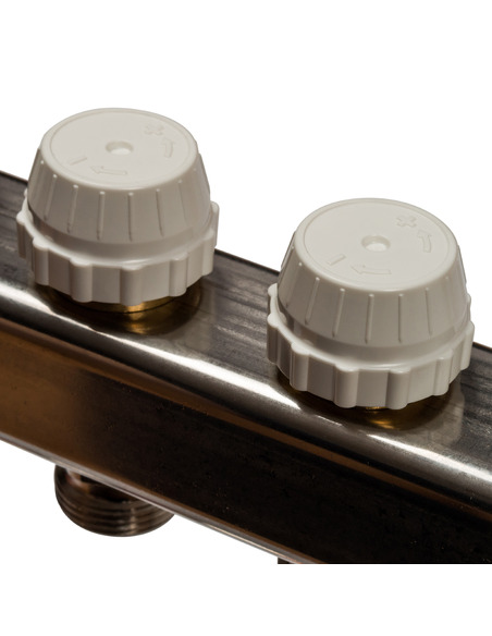 Коллектор STOUT из нержавеющей стали в сборе без расходомеров 6 вых.