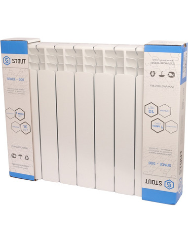 Биметаллический радиатор STOUT Space 500 х9