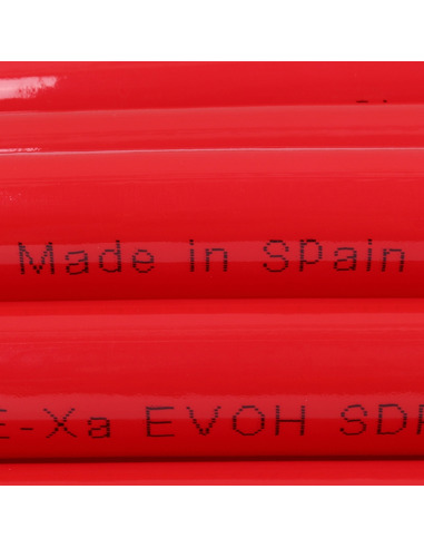 Труба из сшитого полиэтилена STOUT 20х2,0 PE-Xa/EVOH красная (бухта 100 м)