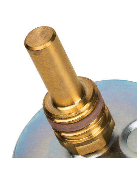 Термометр биметаллический STOUT 63 мм, 0-120ºС погружной, гильза 50 мм резьба с самоуплотнением