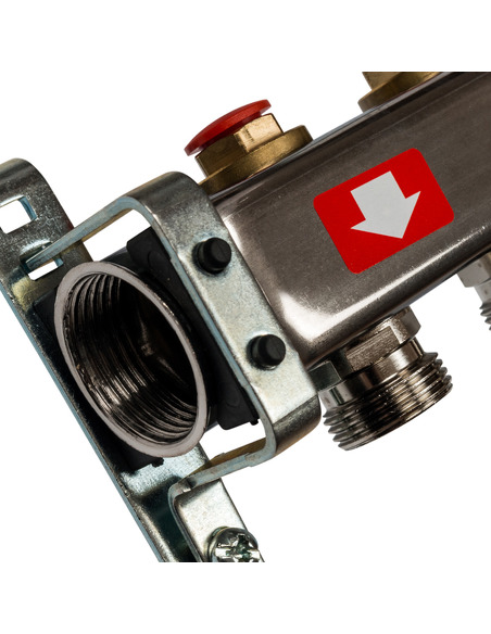 Коллектор STOUT из нержавеющей стали без расходомеров 3 вых.