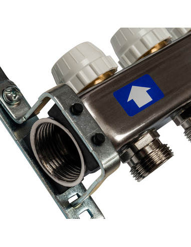 Коллектор STOUT из нержавеющей стали без расходомеров 3 вых.