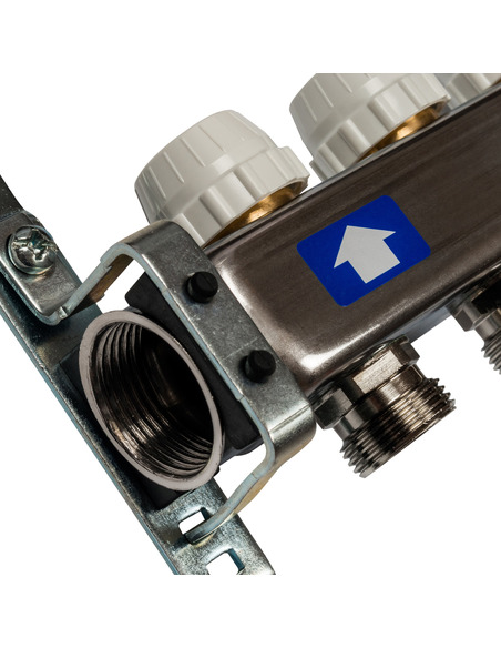 Коллектор STOUT из нержавеющей стали без расходомеров 3 вых.