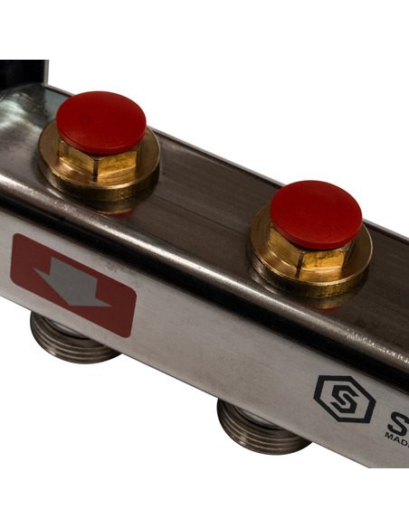 Коллектор STOUT из нержавеющей стали без расходомеров 3 вых.