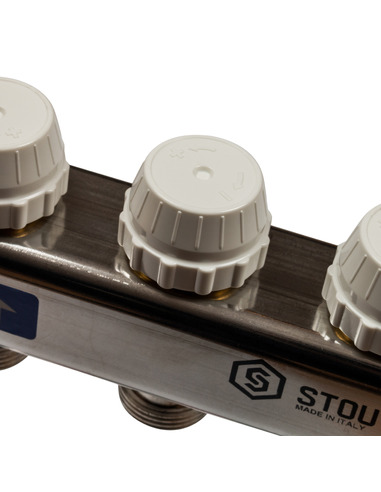 Коллектор STOUT из нержавеющей стали без расходомеров 3 вых.