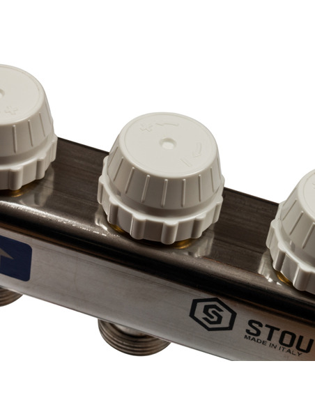 Коллектор STOUT из нержавеющей стали без расходомеров 3 вых.