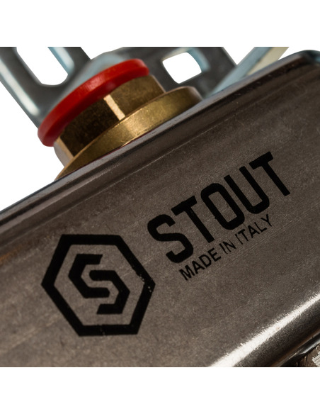 Коллектор STOUT из нержавеющей стали без расходомеров 3 вых.
