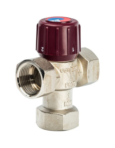 Термостатический смесительный клапан Watts AM61C AQUAMIX 32-50°C, 1" ВР, Kvs 2,1