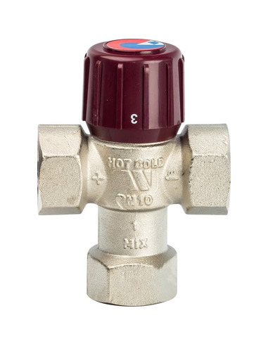 Термостатический смесительный клапан Watts AM61C AQUAMIX 32-50°C, 1" ВР, Kvs 2,1