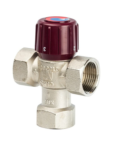 Термостатический смесительный клапан Watts AM61C AQUAMIX 32-50°C, 1" ВР, Kvs 2,1