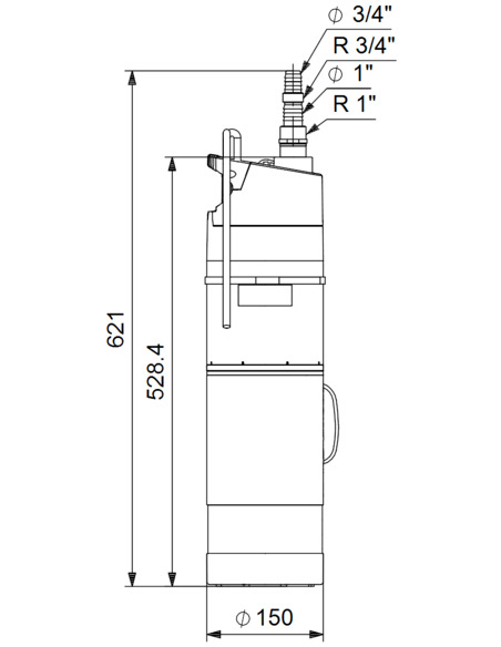 Насос колодезный Grundfos SBA 3-35 A