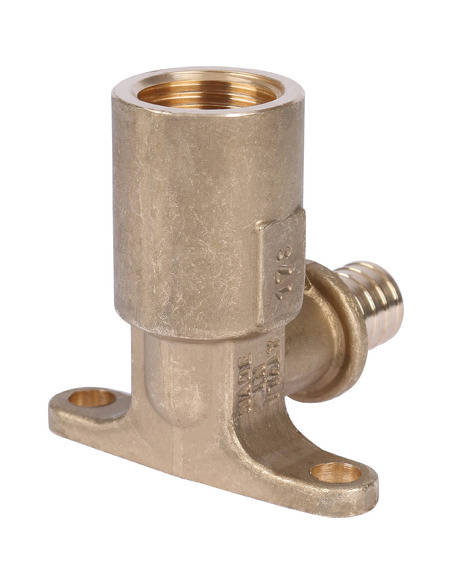 Угольник с креплением STOUT 16x1/2" ВР удлинённый для труб из сшитого полиэтилена