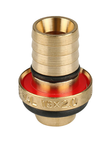 Тройник переходной STOUT 16x1/2"х16 ВР для металлопластиковых труб обжим