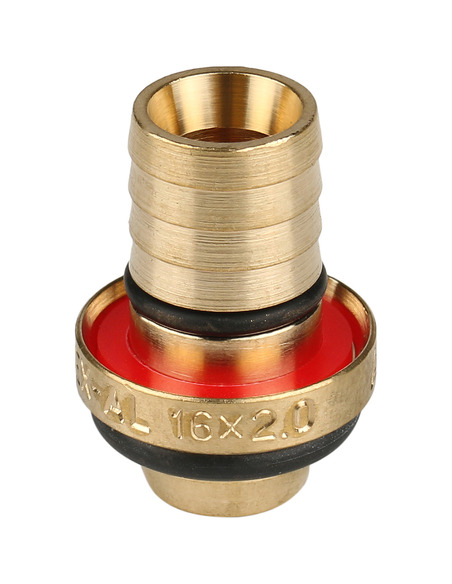 Тройник переходной STOUT 16x1/2"х16 ВР для металлопластиковых труб обжим