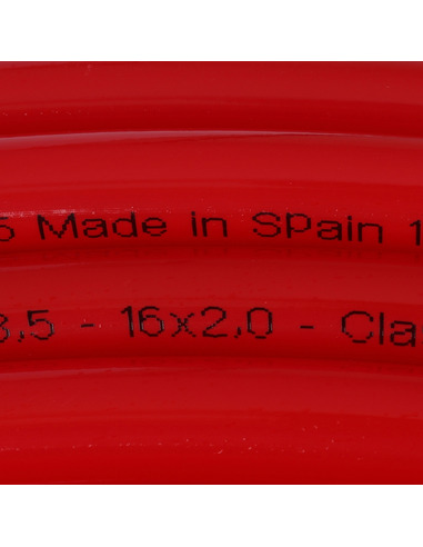 Труба из сшитого полиэтилена STOUT 16х2,0 PE-Xa/EVOH красная (бухта 200 м)