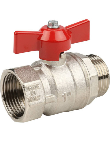 Кран шаровой STOUT стандартнопроходной 1" ВР-НР (бабочка)