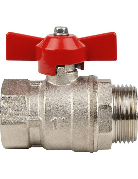 Кран шаровой STOUT стандартнопроходной 1" ВР-НР (бабочка)