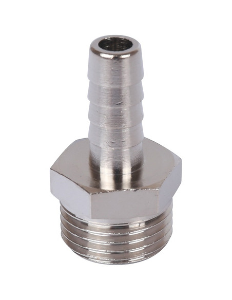 Штуцер никелированный STOUT 1/2"х10 НР  Штуцер никелированный STOUT 1/2"х10 НР