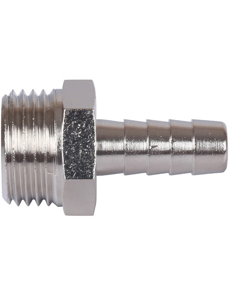 Штуцер никелированный STOUT 1/2"х10 НР  Штуцер никелированный STOUT 1/2"х10 НР