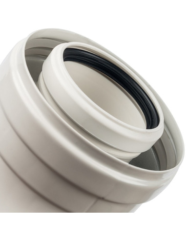 Отвод STOUT Ø60/100 - 45° п/м конденсац.