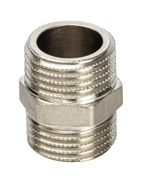 Ниппель никелированный STOUT 1/2" НР