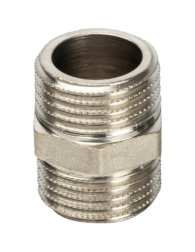 Ниппель никелированный STOUT 1/2" НР