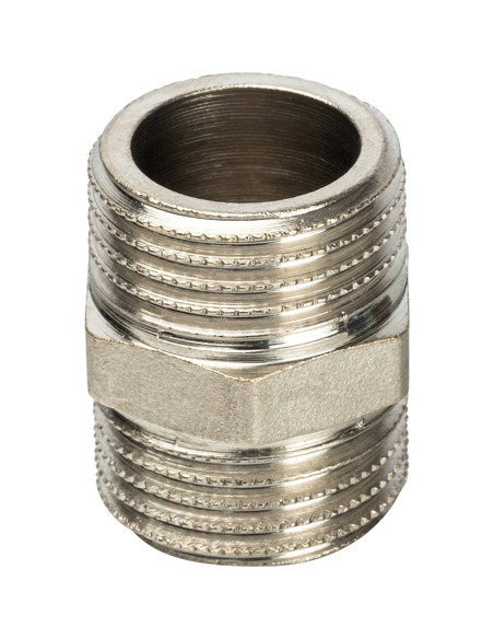Ниппель никелированный STOUT 1/2" НР