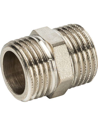 Ниппель никелированный STOUT 1/2" НР