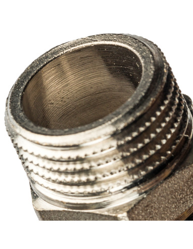 Ниппель никелированный STOUT 1/2" НР