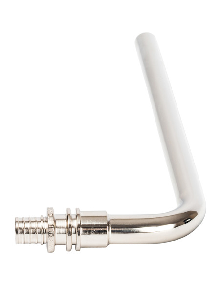 Трубка для подключения радиатора Г-образная STOUT 16/250 для труб из сшитого полиэтилена