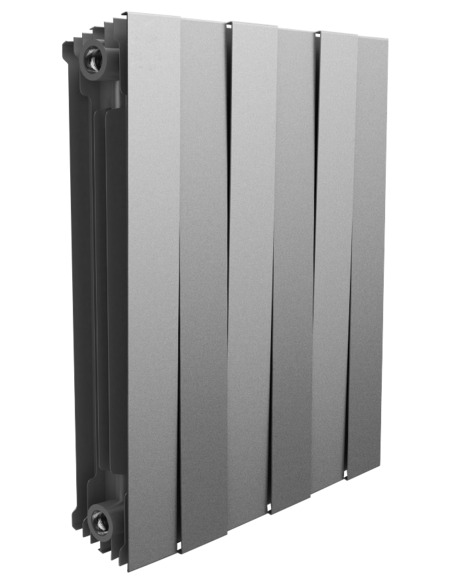 Биметаллический радиатор Royal Thermo PianoForte Silver Satin 500 х6