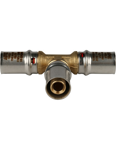 Тройник STOUT 16x16x16 для металлопластиковых труб пресс