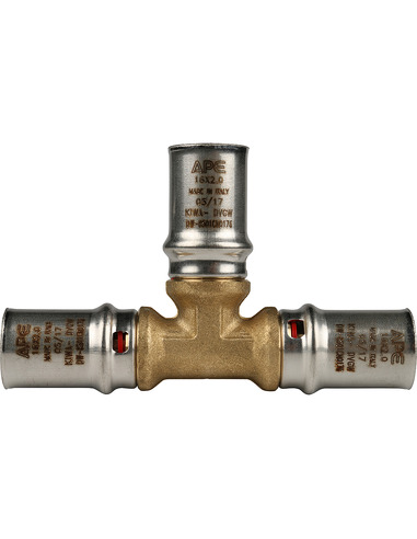 Тройник STOUT 16x16x16 для металлопластиковых труб пресс