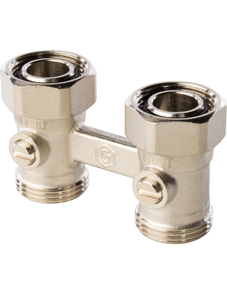 Узел нижнего подключения STOUT 3/4" для двухтрубной системы, прямой