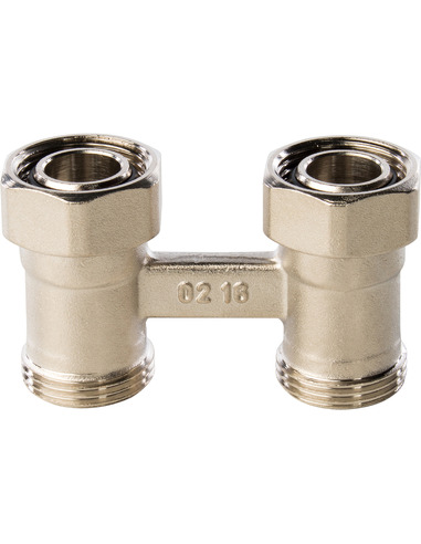 Узел нижнего подключения STOUT 3/4" для двухтрубной системы, прямой