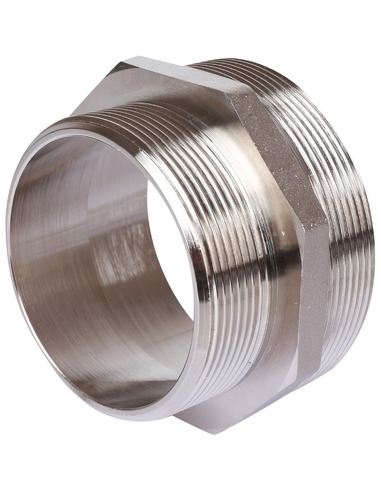 Ниппель переходной никелированный STOUT 3"х2 1/2" НР