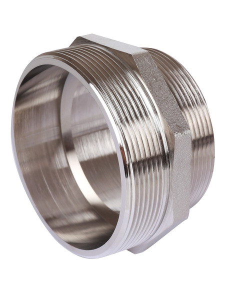 Ниппель переходной никелированный STOUT 3"х2 1/2" НР