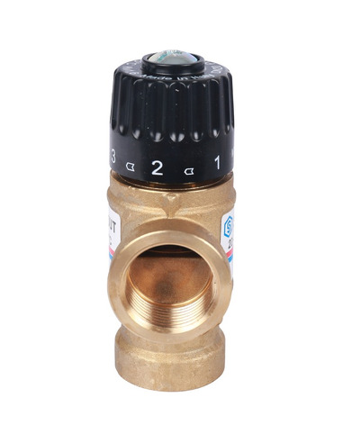 Термостатический смесительный клапан STOUT 20-43°C, 3/4" ВР, Kvs 1,6