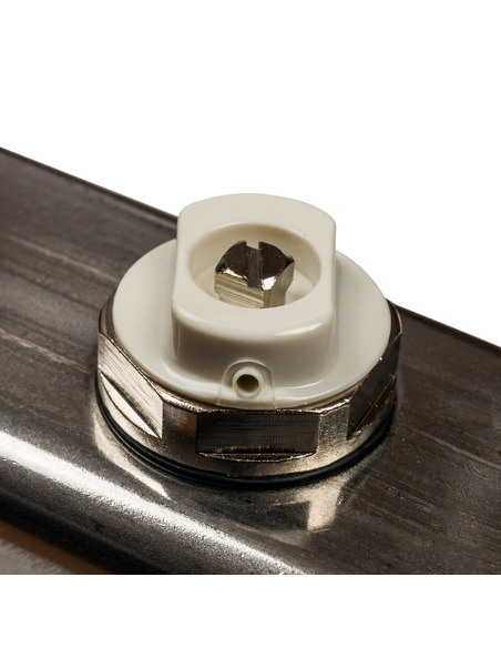 Коллектор STOUT из нержавеющей стали с расходомерами 5 вых. с воздухоотводчиком и сливом