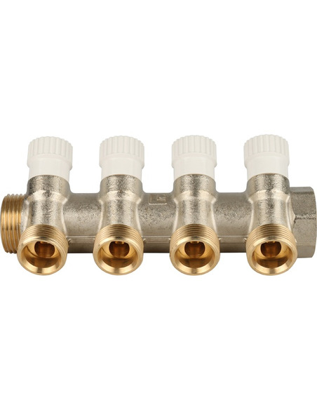 Коллектор распределительный STOUT 1", 4 вых. 3/4" ЕК