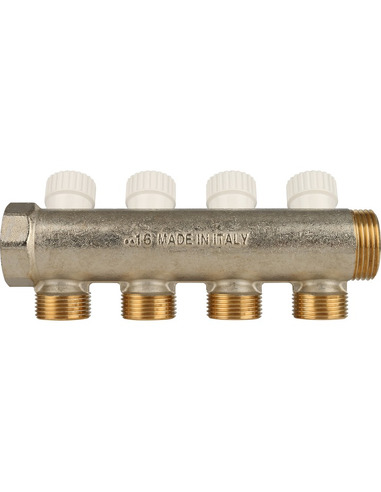 Коллектор распределительный STOUT 1", 4 вых. 3/4" ЕК