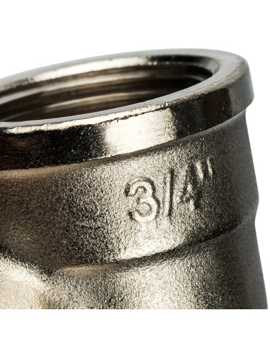 Угольник никелированный STOUT 3/4" ВР