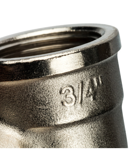 Угольник никелированный STOUT 3/4" ВР