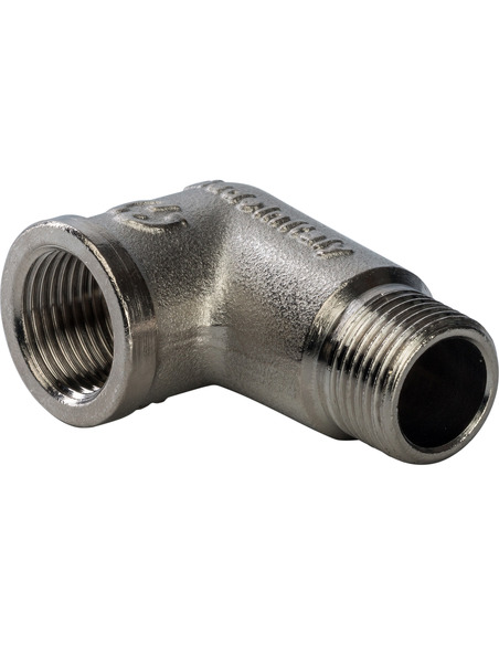 Угольник никелированный STOUT 3/8" ВР-НР