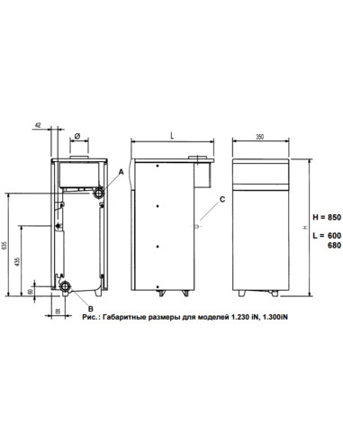 Газовый котел BAXI SLIM 1.300 iN