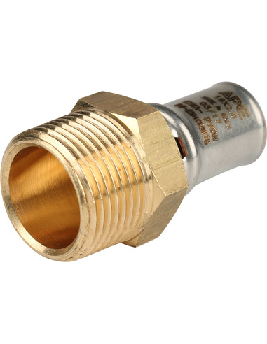 Переходник STOUT 16x3/4" НР для металлопластиковых труб пресс