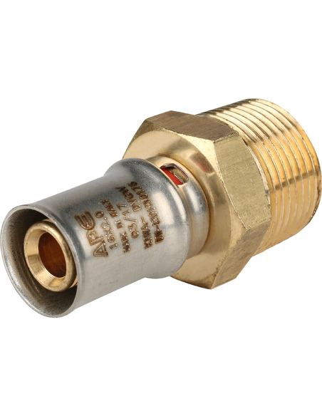 Переходник STOUT 16x3/4" НР для металлопластиковых труб пресс