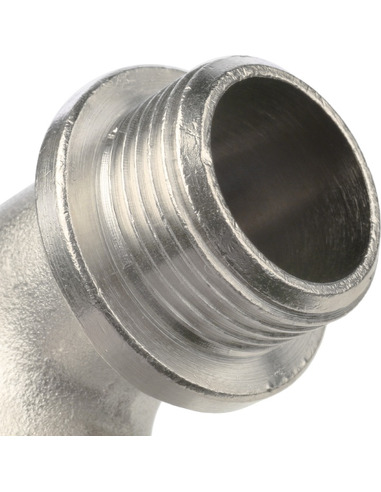 Угольник с упором никелированный STOUT 3/4" ВР-НР